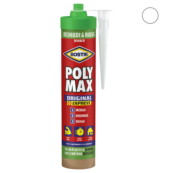UHU Bostik Poly MAX Original EXPRESS Bianco Cartuccia GR425 - UHU BOSTIK